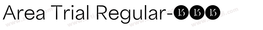 Area Trial Regular字体转换